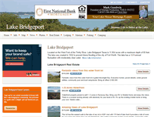 Tablet Screenshot of lakebridgeport.com